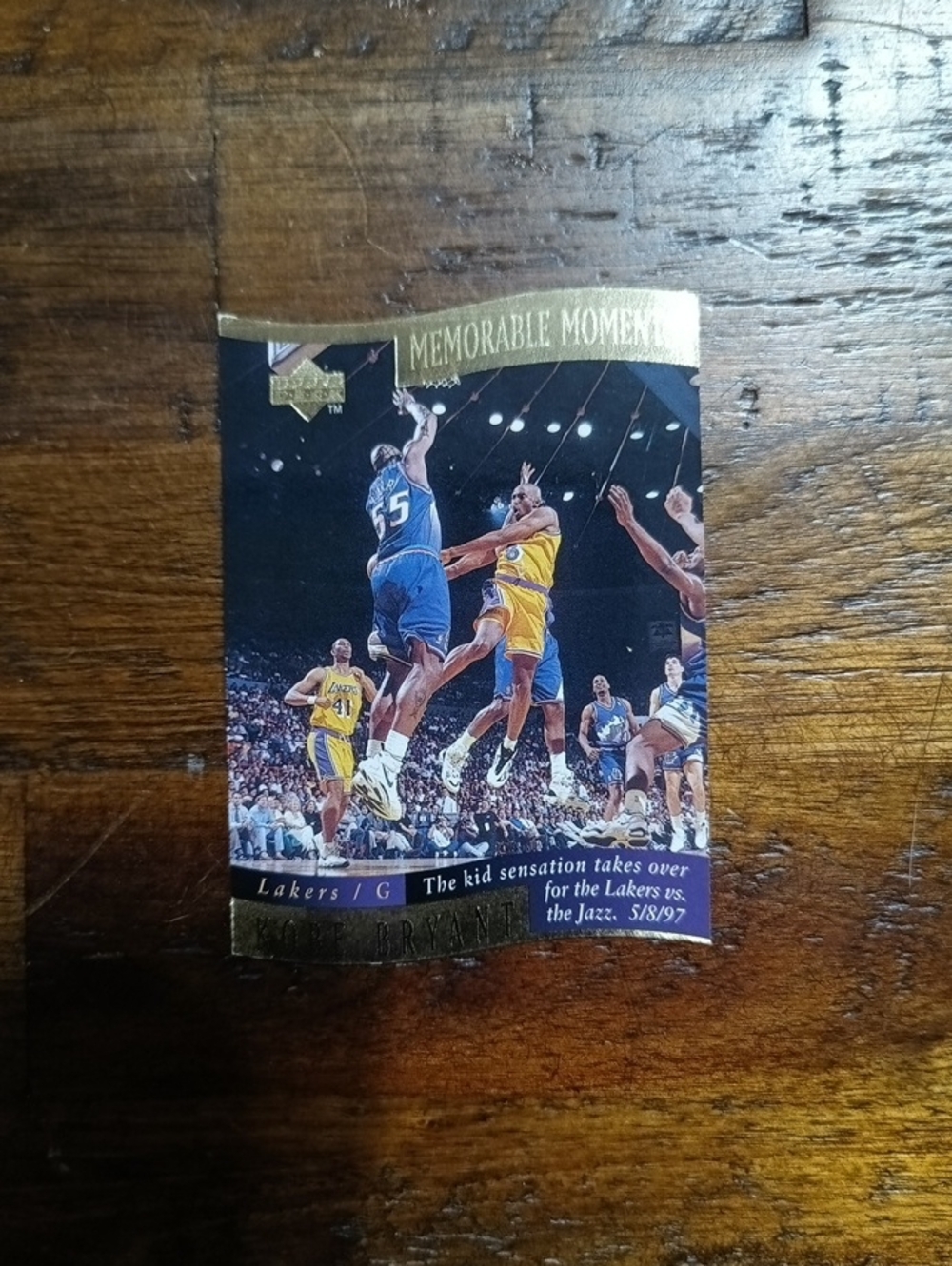 'Memorable Moment' Basketball Card - Kobe Bryant